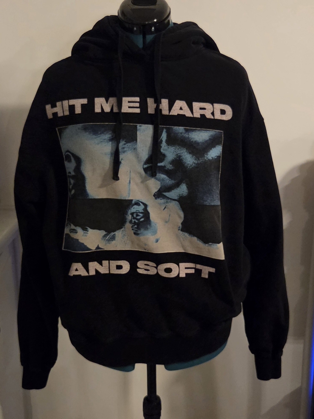 Billie Eilish Oversized Hoodie Sweatshirt Hit Me Hard And Soft, Unisex Small